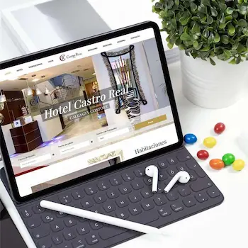 Diseño Web Hotel Castro Real en iPad